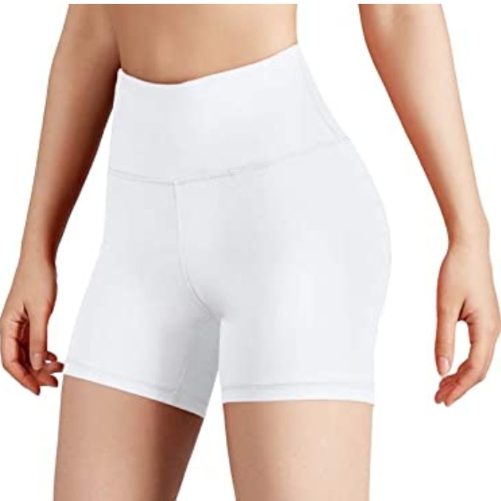 High Waisted White Spandex